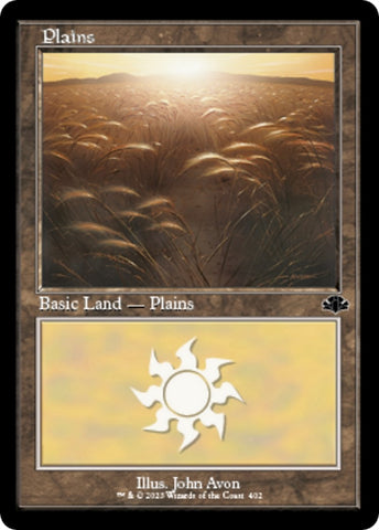 Image for Plains (402) (Retro Frame) (402) [Dominaria Remastered]