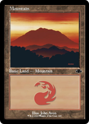 Image for Mountain (409) (Retro Frame) (409) [Dominaria Remastered]