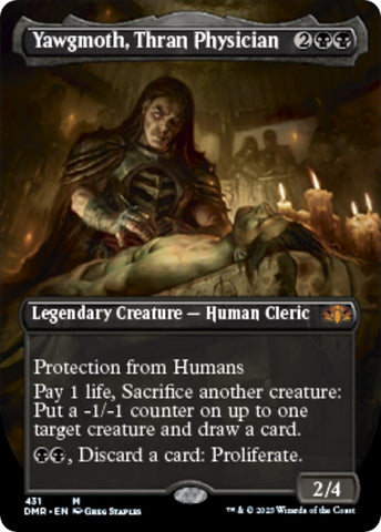 Image for Yawgmoth, Thran Physician (Borderless) (431) [Dominaria Remastered]