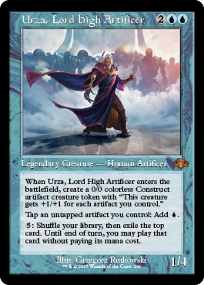 Image for Urza, Lord High Artificer (Retro Frame) (296) [Dominaria Remastered]