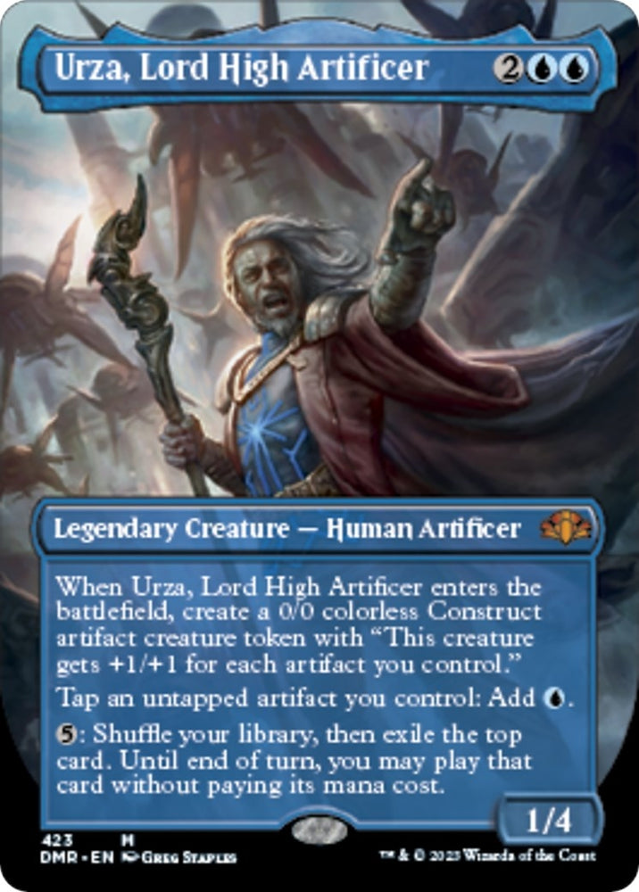 Image for Urza, Lord High Artificer (Borderless) (423) [Dominaria Remastered]