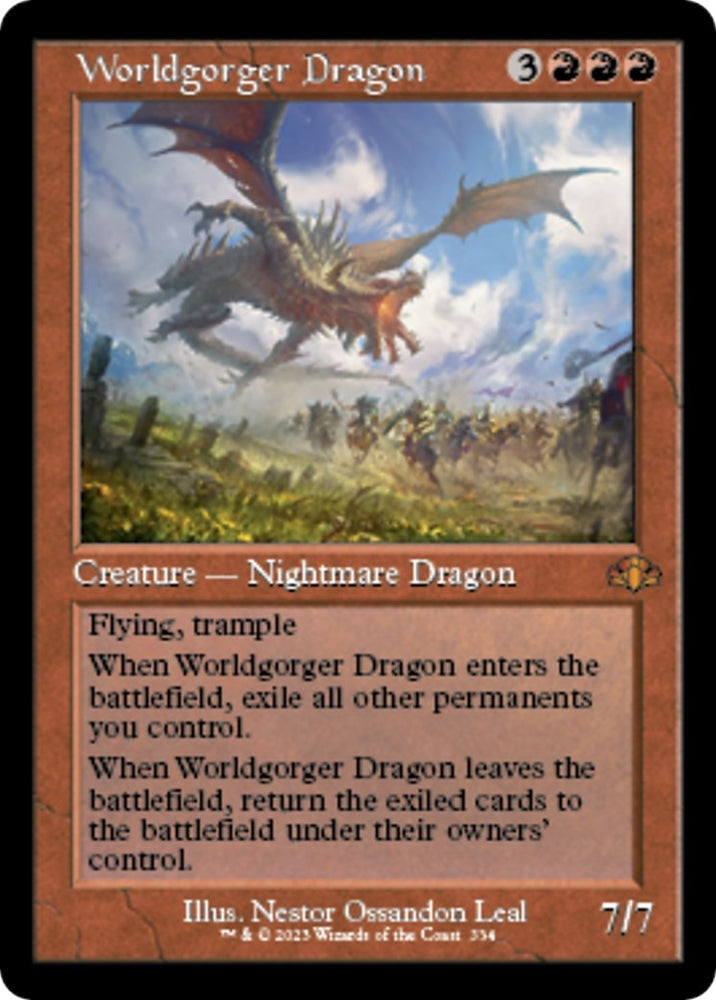 Image for Worldgorger Dragon (Retro Frame) (334) [Dominaria Remastered]