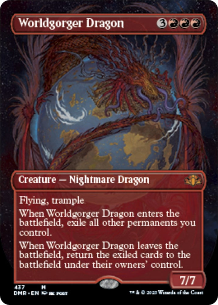 Image for Worldgorger Dragon (Borderless) (437) [Dominaria Remastered]