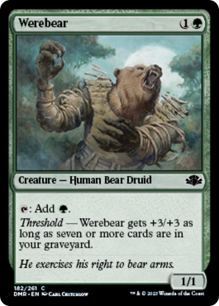Image for Werebear (182) [Dominaria Remastered]