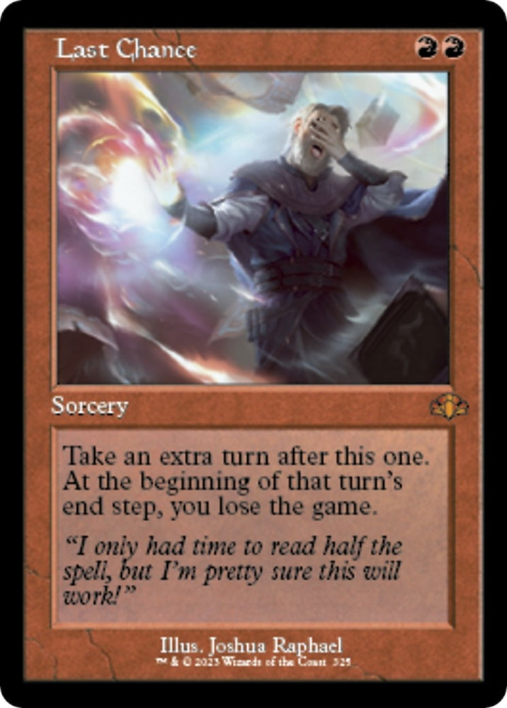 Image for Last Chance (Retro Frame) (325) [Dominaria Remastered]
