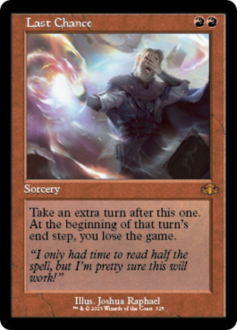 Image for Last Chance (Retro Frame) (325) [Dominaria Remastered]