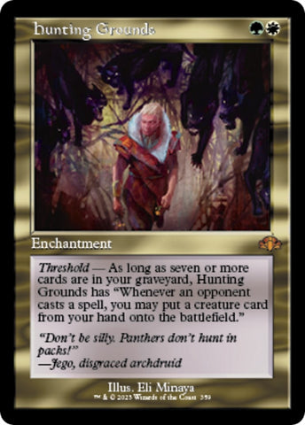 Image for Hunting Grounds (Retro Frame) (359) [Dominaria Remastered]