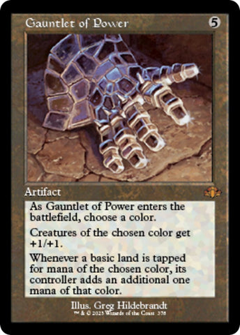 Image for Gauntlet of Power (Retro Frame) (378) [Dominaria Remastered]