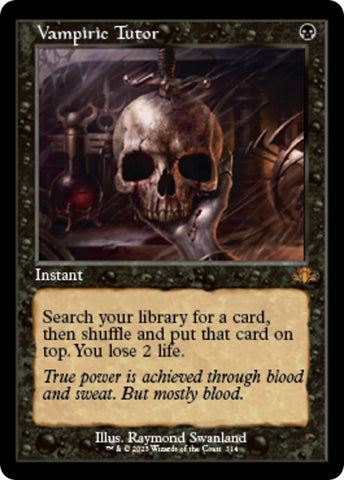 Image for Vampiric Tutor (Retro Frame) (314) [Dominaria Remastered]