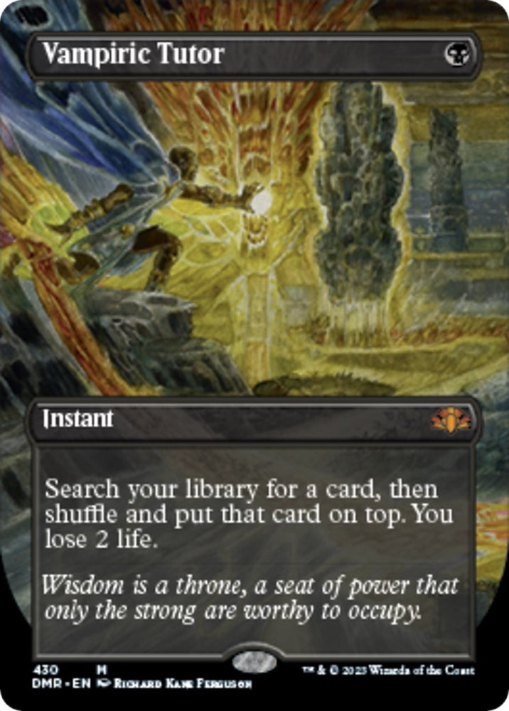 Image for Vampiric Tutor (Borderless) (430) [Dominaria Remastered]