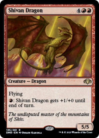 Image for Shivan Dragon (135) [Dominaria Remastered]