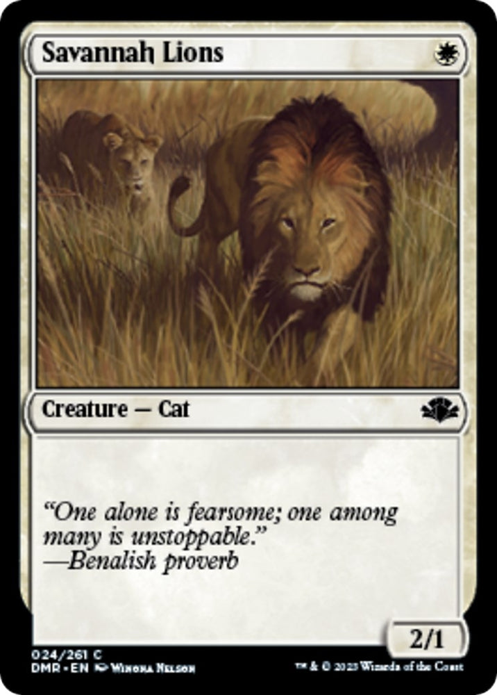 Image for Savannah Lions (24) [Dominaria Remastered]