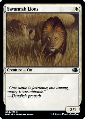 Image for Savannah Lions (24) [Dominaria Remastered]