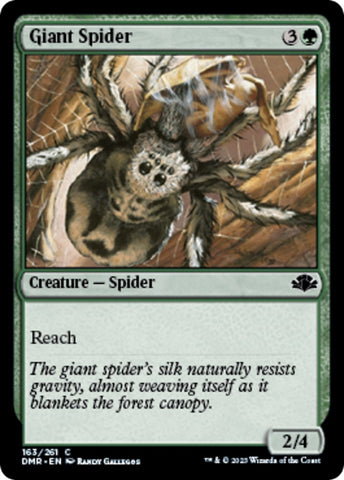 Image for Giant Spider (163) [Dominaria Remastered]