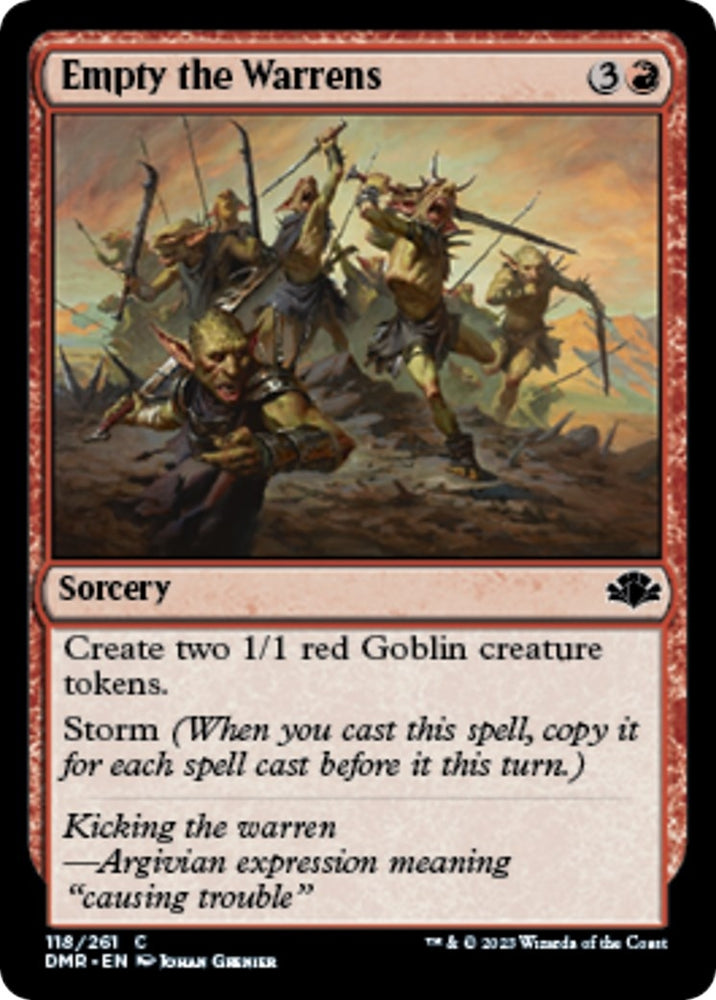 Image for Empty the Warrens (118) [Dominaria Remastered]