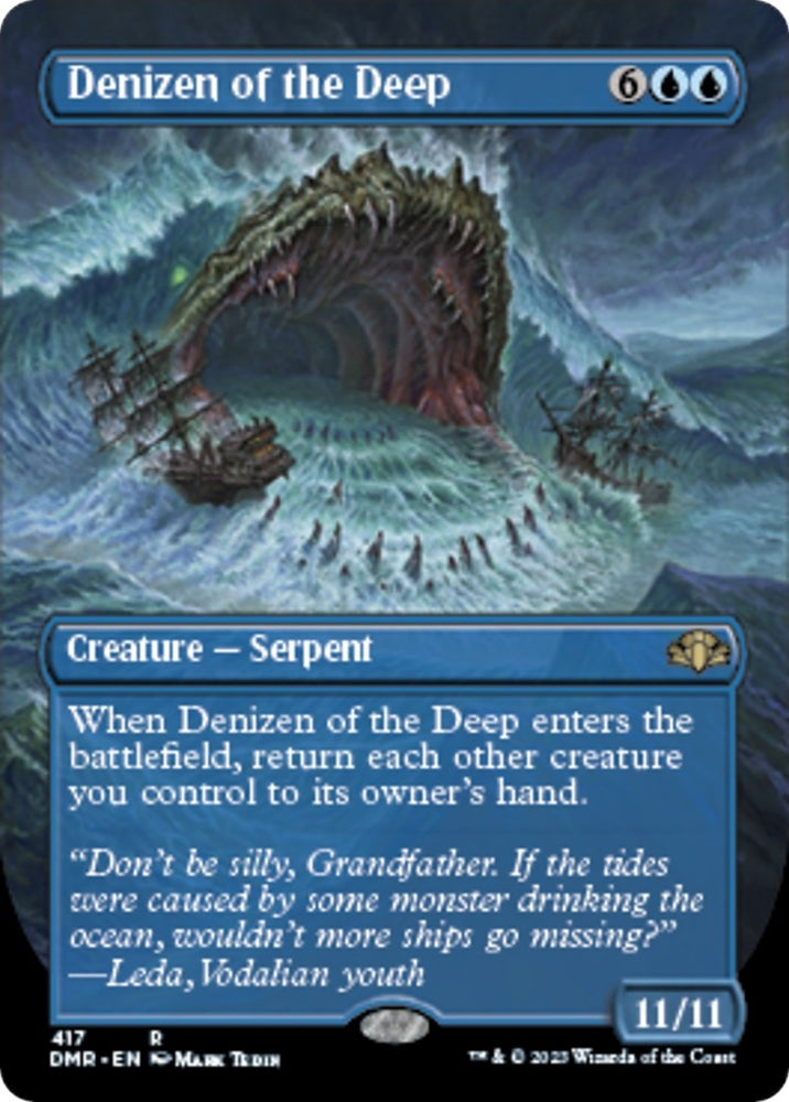 Image for Denizen of the Deep (Borderless) (417) [Dominaria Remastered]