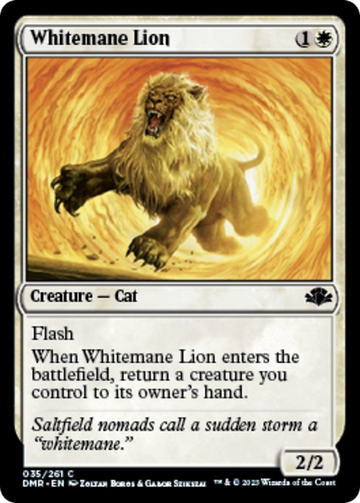 Image for Whitemane Lion (35) [Dominaria Remastered]