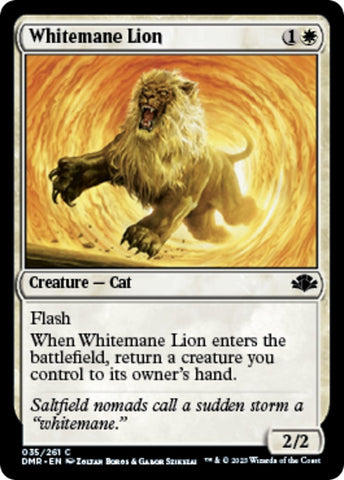 Image for Whitemane Lion (35) [Dominaria Remastered]
