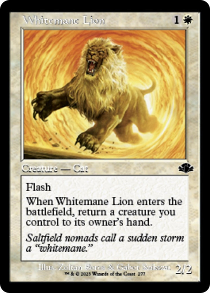 Image for Whitemane Lion (Retro Frame) (277) [Dominaria Remastered]