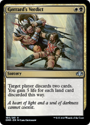 Image for Gerrard's Verdict (190) [Dominaria Remastered]
