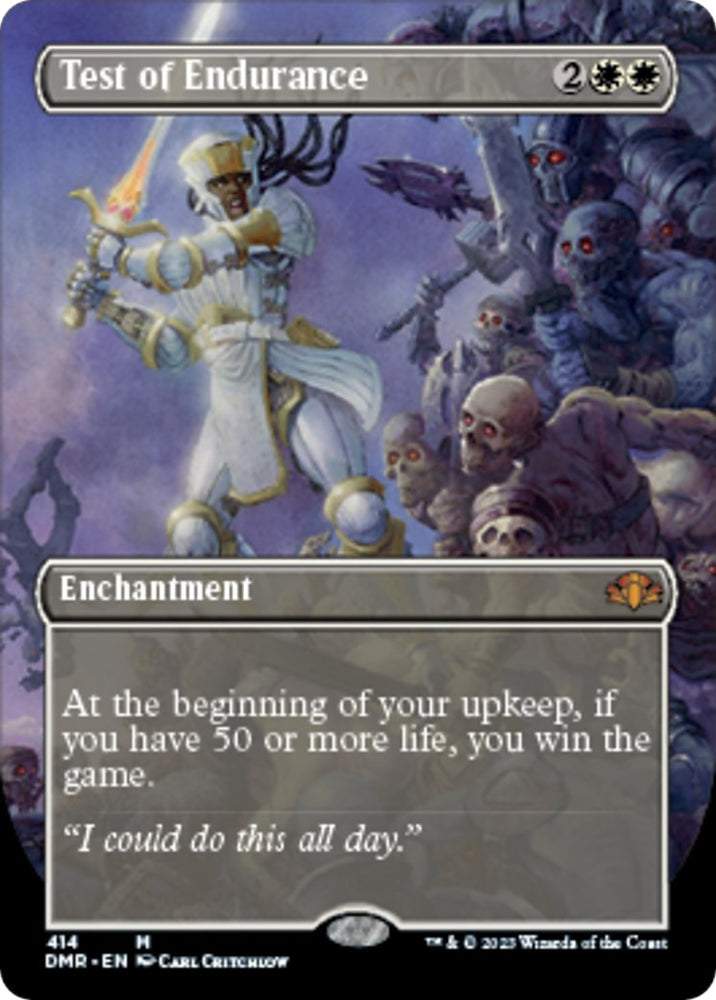 Image for Test of Endurance (Borderless) (414) [Dominaria Remastered]