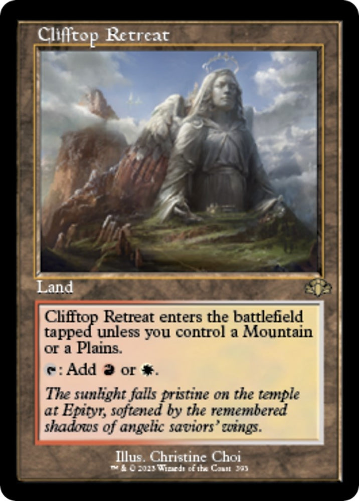 Image for Clifftop Retreat (Retro Frame) (393) [Dominaria Remastered]