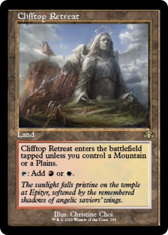 Image for Clifftop Retreat (Retro Frame) (393) [Dominaria Remastered]