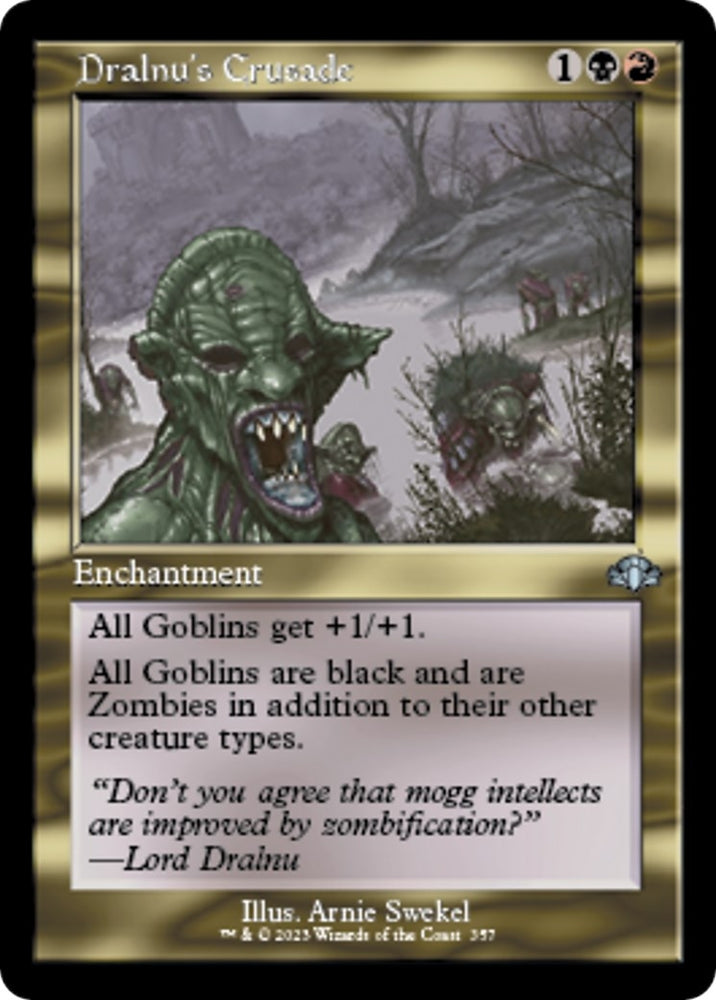 Image for Dralnu's Crusade (Retro Frame) (357) [Dominaria Remastered]