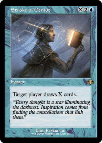 Image for Stroke of Genius (Retro Frame) (293) [Dominaria Remastered]
