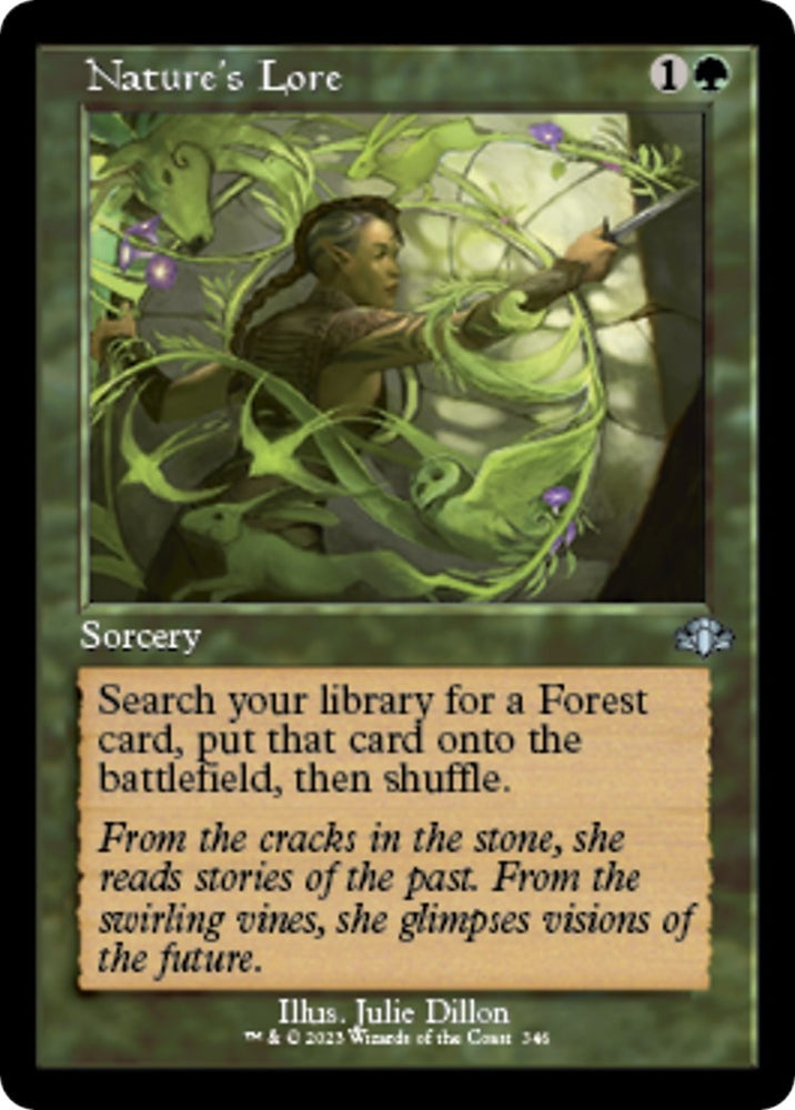 Image for Nature's Lore (Retro Frame) (346) [Dominaria Remastered]