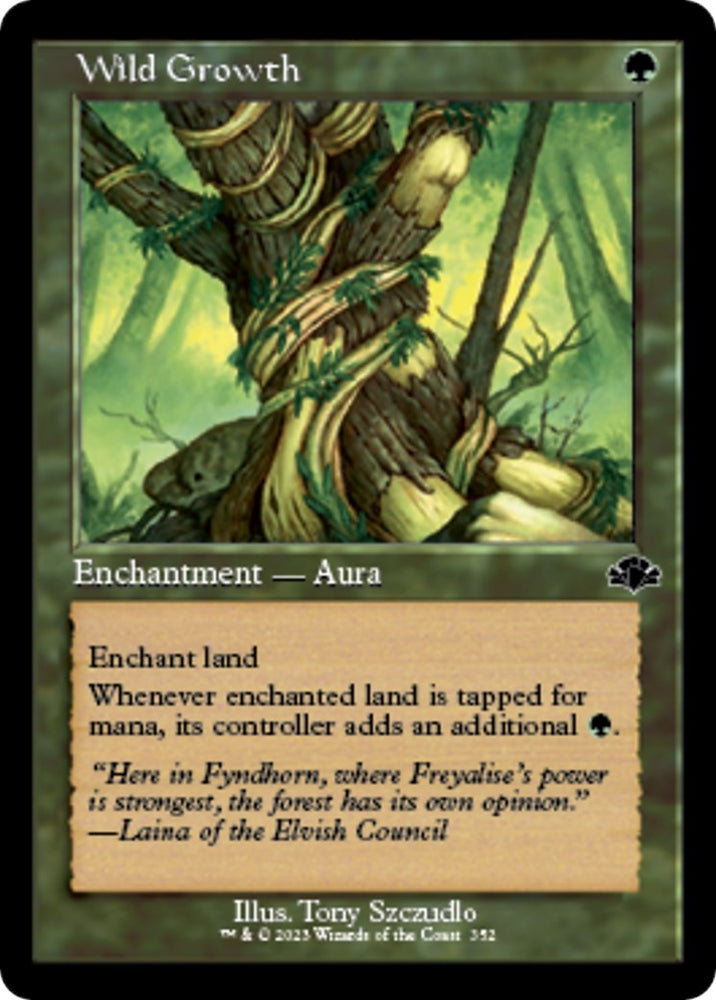 Image for Wild Growth (Retro Frame) (352) [Dominaria Remastered]