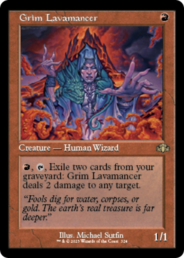 Image for Grim Lavamancer (Retro Frame) (324) [Dominaria Remastered]