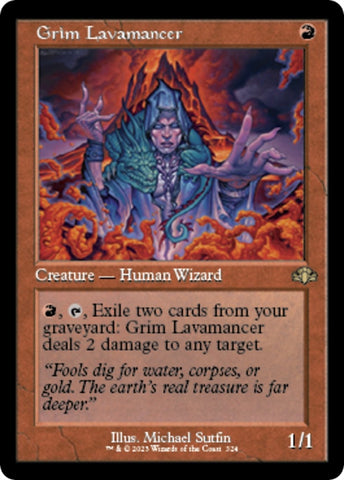 Image for Grim Lavamancer (Retro Frame) (324) [Dominaria Remastered]