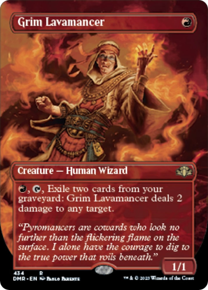Image for Grim Lavamancer (Borderless) (434) [Dominaria Remastered]