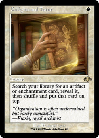 Image for Enlightened Tutor (Retro Frame) (263) [Dominaria Remastered]
