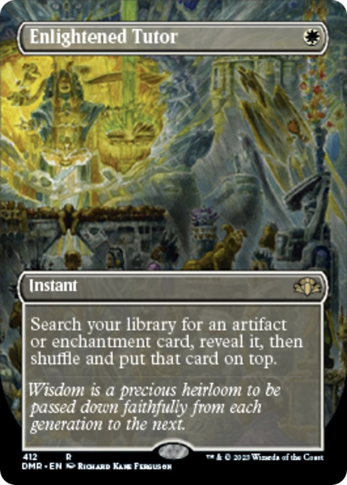 Image for Enlightened Tutor (Borderless) (412) [Dominaria Remastered]