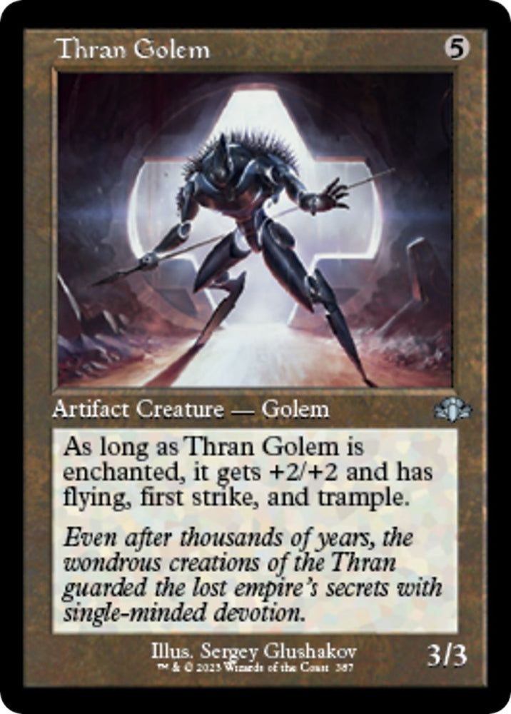 Image for Thran Golem (Retro Frame) (387) [Dominaria Remastered]