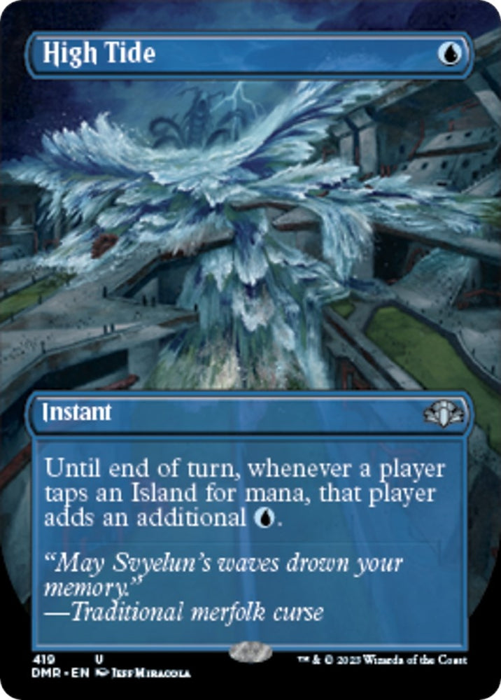 Image for High Tide (Borderless) (419) [Dominaria Remastered]
