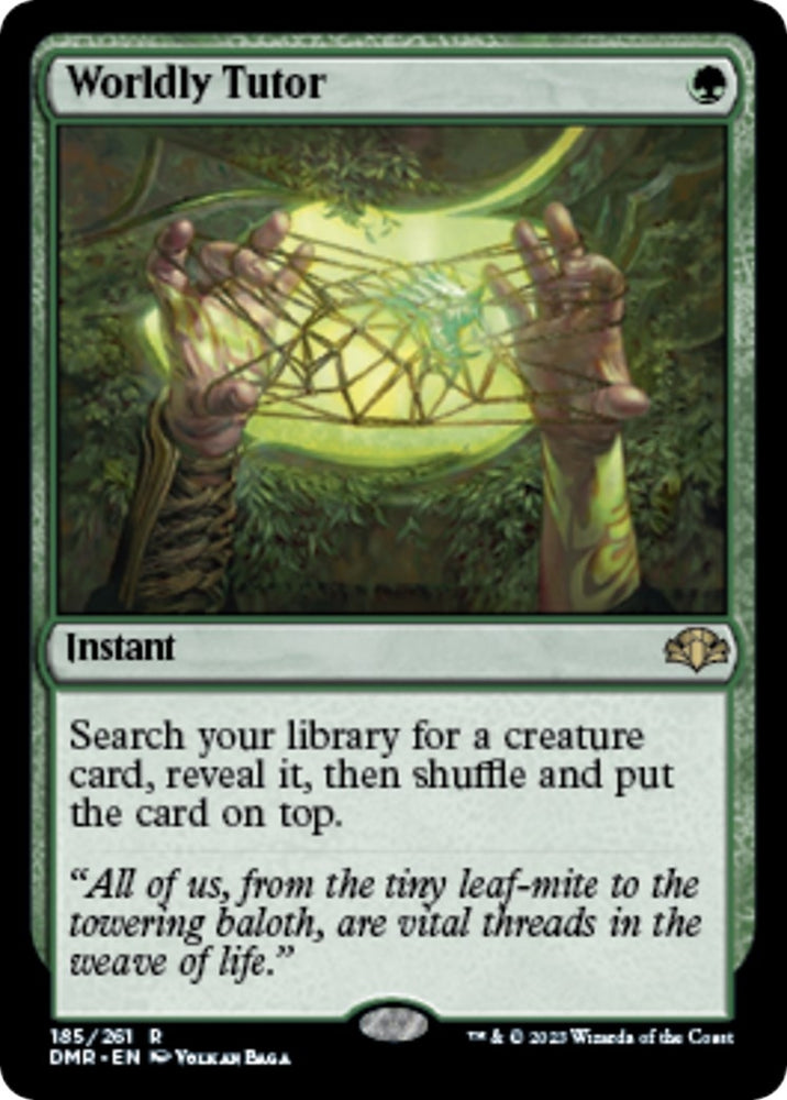 Image for Worldly Tutor (185) [Dominaria Remastered]