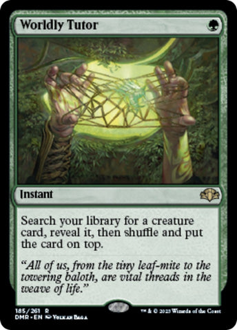 Image for Worldly Tutor (185) [Dominaria Remastered]