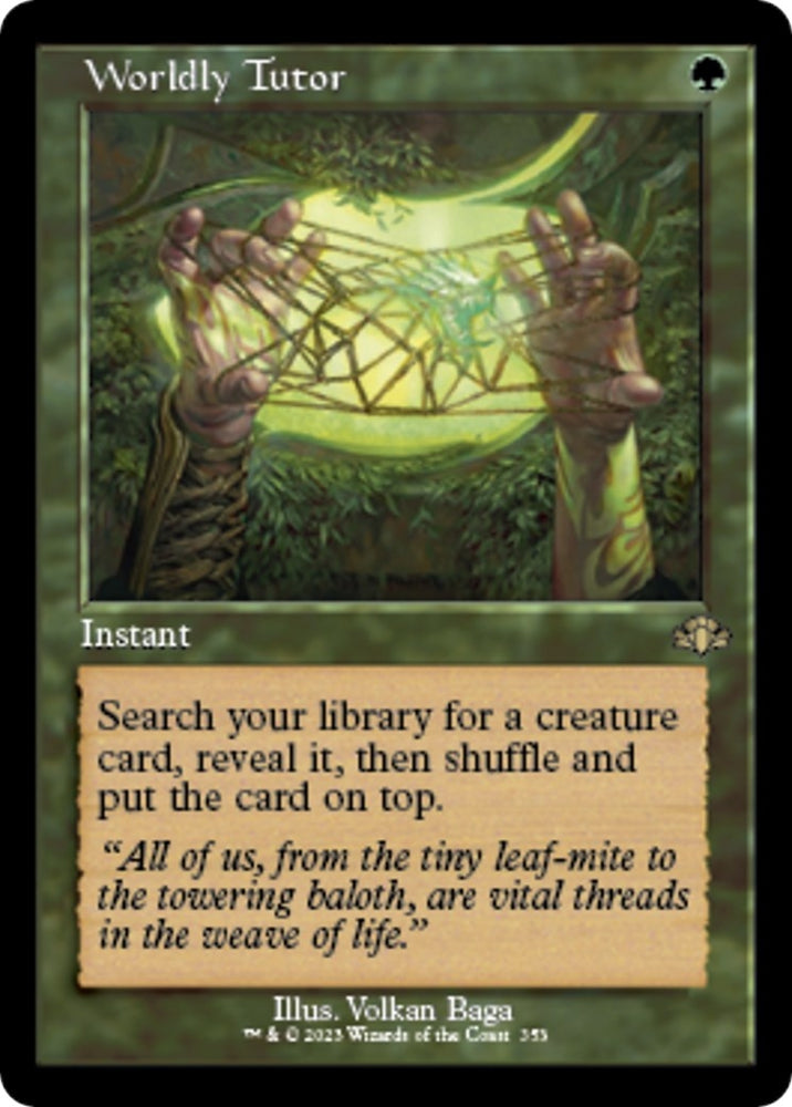 Image for Worldly Tutor (Retro Frame) (353) [Dominaria Remastered]
