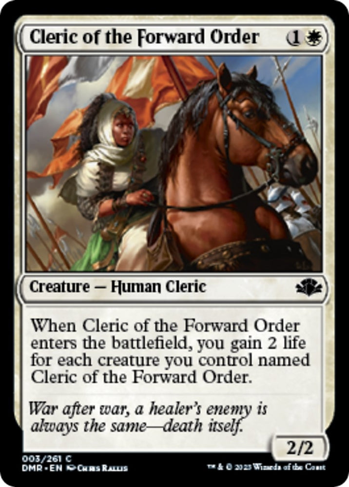 Image for Cleric of the Forward Order (3) [Dominaria Remastered]