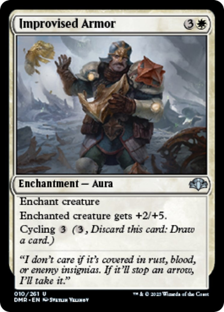 Image for Improvised Armor (10) [Dominaria Remastered]