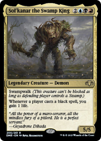 Image for Sol'kanar the Swamp King (200) [Dominaria Remastered]