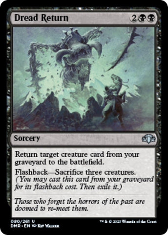 Image for Dread Return (80) [Dominaria Remastered]