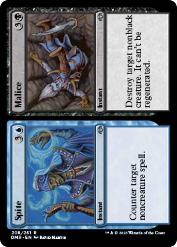 Image for Spite // Malice (208) [Dominaria Remastered]