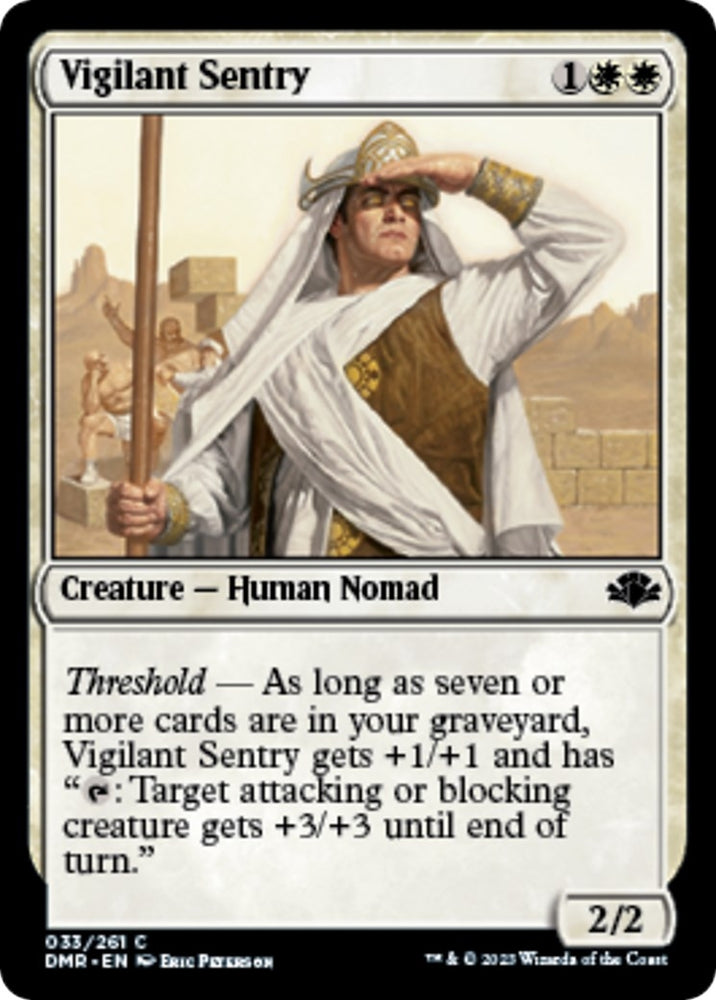 Image for Vigilant Sentry (33) [Dominaria Remastered]