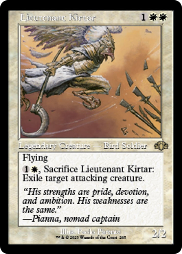Image for Lieutenant Kirtar (Retro Frame) (265) [Dominaria Remastered]