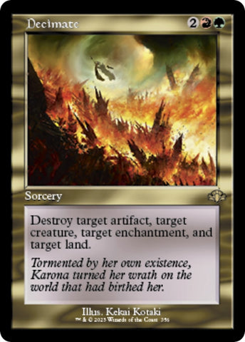 Image for Decimate (Retro Frame) (356) [Dominaria Remastered]