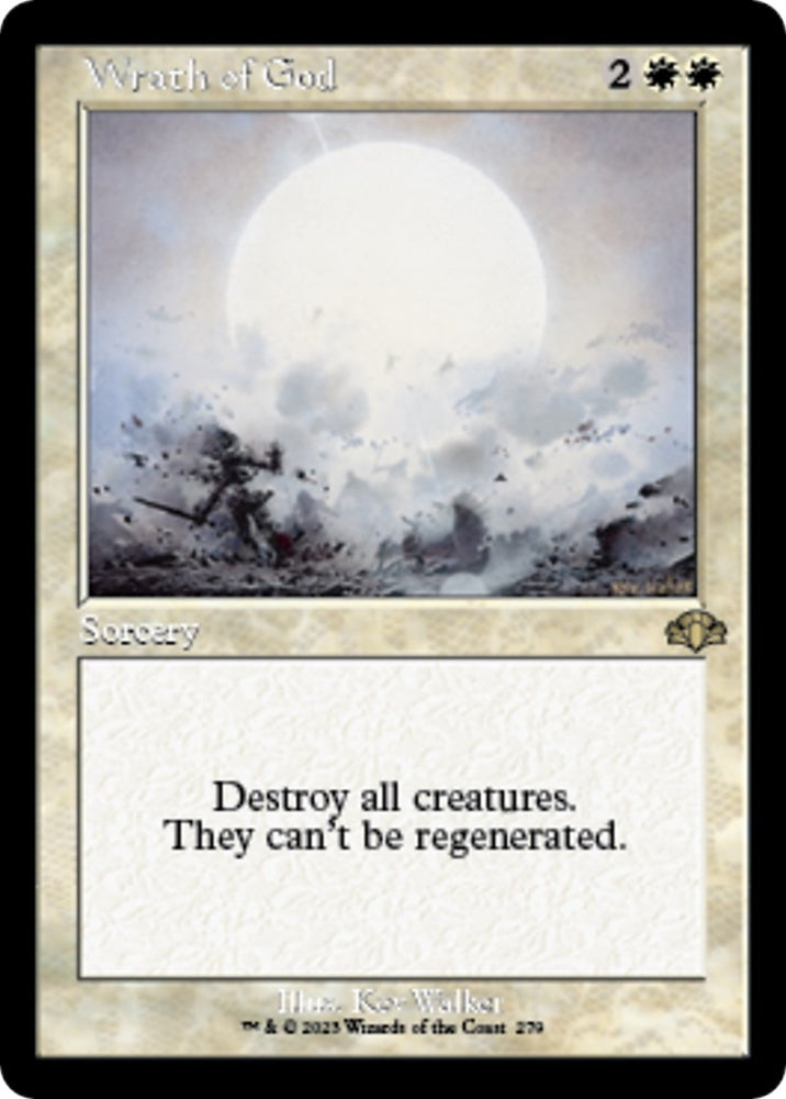 Image for Wrath of God (Retro Frame) (279) [Dominaria Remastered]